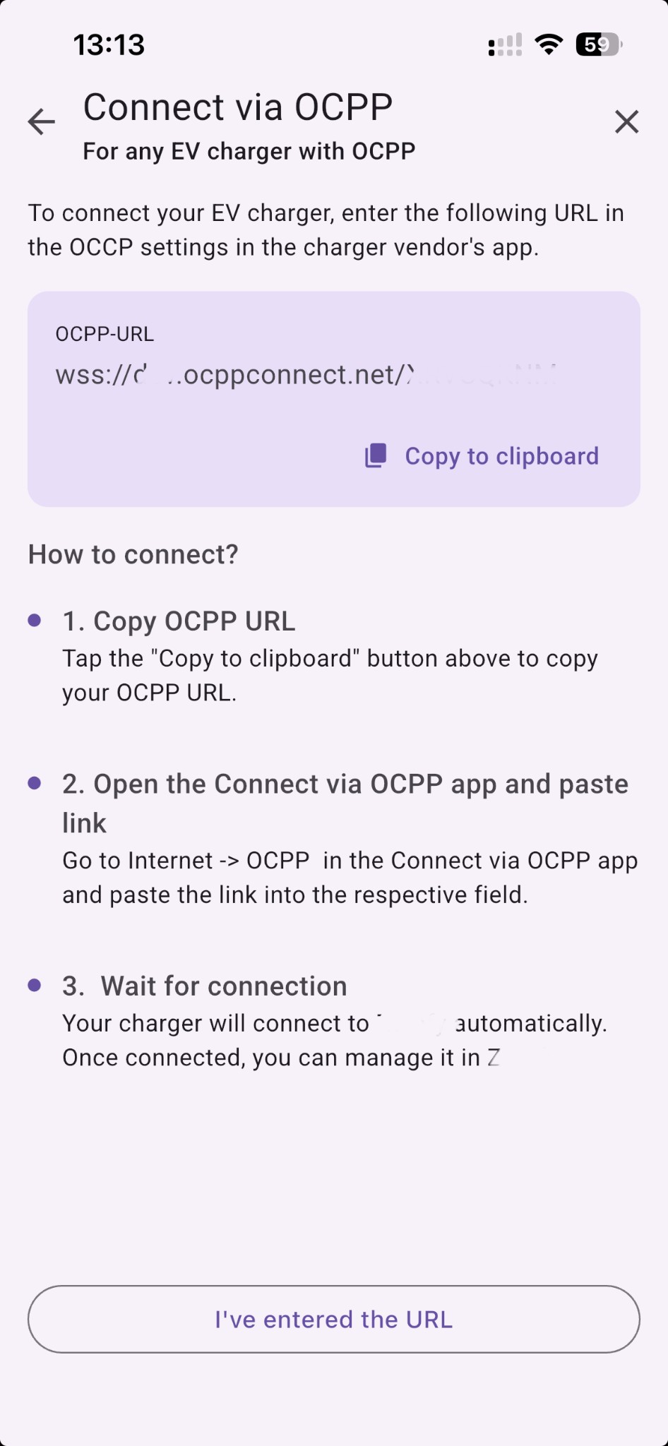 Verbinden via OCPP